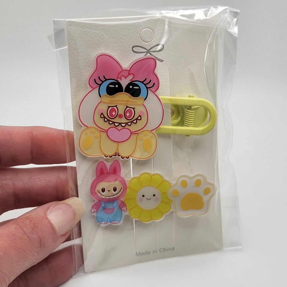 MONSTERS 2-Pack Hair Clips NEW